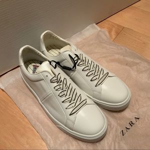 Zara white casual sneaker NWT 39